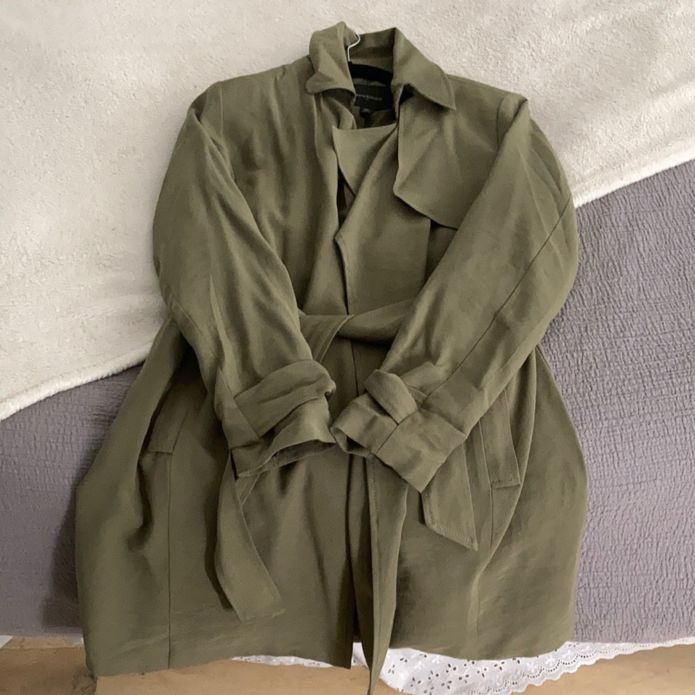 banana republic light trench coat